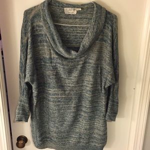 Blue Green Tunic Sweater